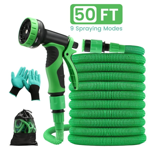 Garden Hose Pipe 100ft Expandable Magic Stretch Hosepipe 9 Function Spray Gun Garden Hose Pipe 100ft Expandable Magic Stretch Hosepipe 9 Function Spray Gun